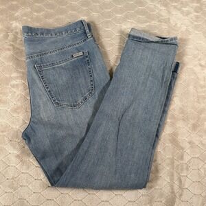 Eddie Bauer Women's Light Wash Boyfriend Slim Stretch Jean - Tag Sz 8 Fits 34x39